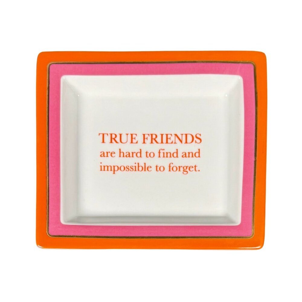 Two’s Company Wise Sayings Trays, Catch All | True Friends | Friendship Dish